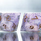 Lavender Picnic - 7 Piece Handmade Resin Dice