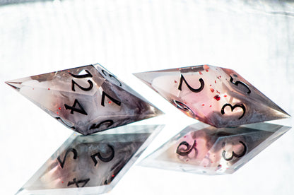 Volcanic Aftermath - 7 Piece Handmade Resin Dice