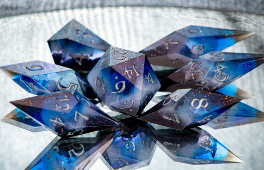 Dark Sky Preserve - 7 Piece Handmade Resin Dice