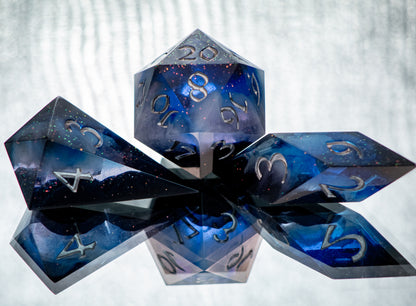 Dark Sky Preserve - 7 Piece Handmade Resin Dice