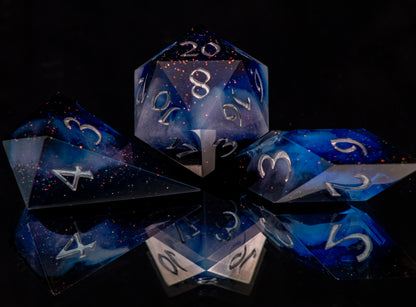 Dark Sky Preserve - 7 Piece Handmade Resin Dice