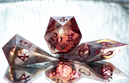 Volcanic - 7 Piece Handmade Resin Dice