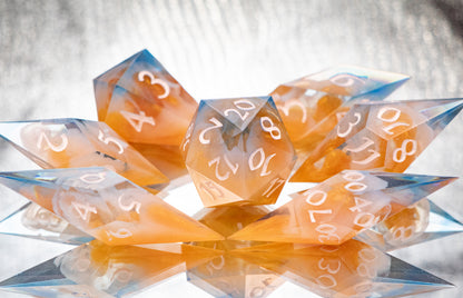 Azerite - 7 Piece Handmade Resin Dice