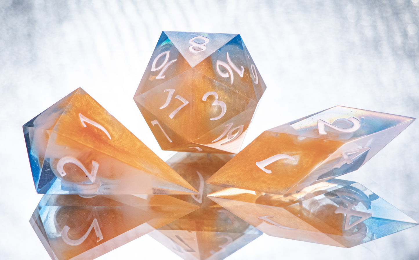 Azerite - 7 Piece Handmade Resin Dice