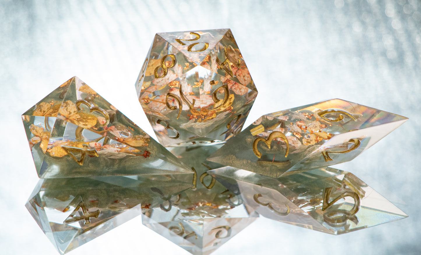 Calloway - 7 Piece Handmade Resin Dice