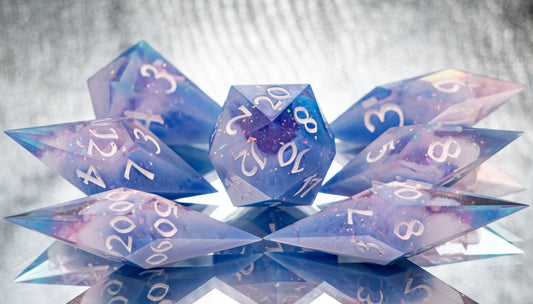 Sweet Dreams - 7 Piece Handmade Resin Dice