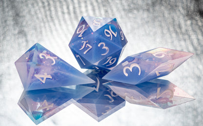 Sweet Dreams - 7 Piece Handmade Resin Dice