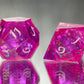 Party Magic - Liquid Core 7 Piece Handmade Resin Dice
