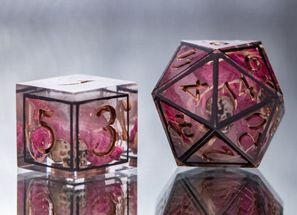 Forgotten Lovers - 7 Piece Handmade Resin Dice