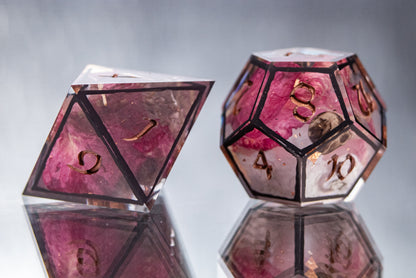 Forgotten Lovers - 7 Piece Handmade Resin Dice