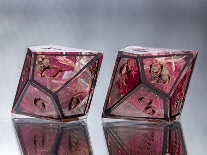 Forgotten Lovers - 7 Piece Handmade Resin Dice