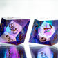 Cosmic Magic: 7 Piece Handmade Resin Dice