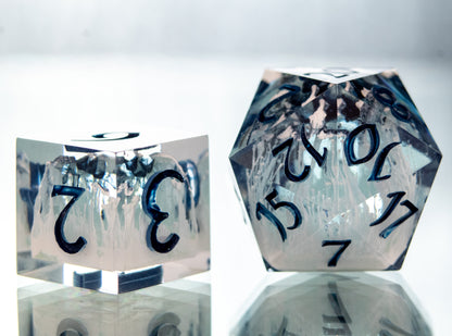 Frost Lich - 7 Piece Handmade Resin Dice