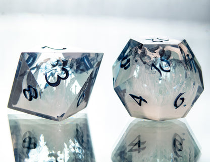 Frost Lich - 7 Piece Handmade Resin Dice