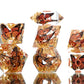 Monarch Migration - 7 Piece Handmade Resin Dice