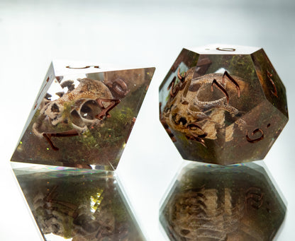 Bog O' Bones - 7 Piece Handmade Resin Dice