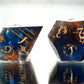 Clouds at Dawn- 7 Piece Handmade Resin Dice