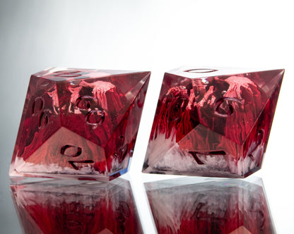 Blood Lich - 7 Piece Handmade Resin Dice