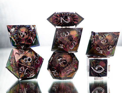 Phantasmic Horror - 7 Piece Handmade Resin Dice