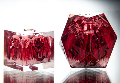 Blood Lich - 7 Piece Handmade Resin Dice