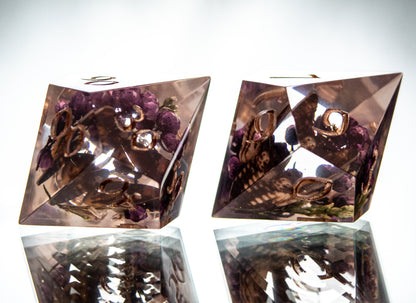 Dark Decadence - 7 Piece Handmade Resin Dice