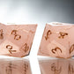 Rose Quartz Kintsugi - 7 Piece Handmade Resin Dice