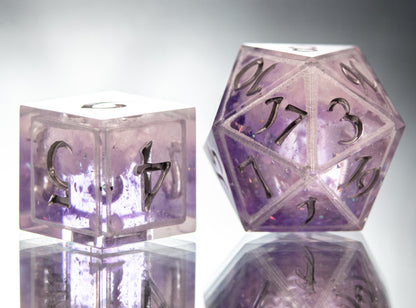 Arcane Clouds - 7 Piece Handmade Resin Dice