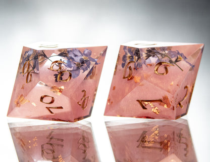 First Love: Memories - 7 Piece Handmade Resin Dice