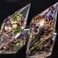 Sharp Dark Decadence - 7 Piece Handmade Resin Dice