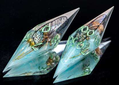 Faerie Fountain - 6 Piece Handmade Resin Dice