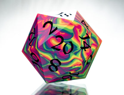 Neon Rainbow - Oversized D20