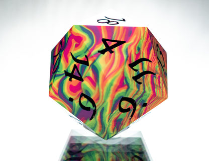 Neon Rainbow - Oversized D20