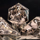 Scorched Smoke - 7 Piece Handmade Resin Dice