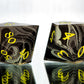 Miasma Warning - 7 Piece Handmade Resin Dice