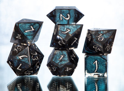 Primordial Ooze - 7 Piece Handmade Resin Dice