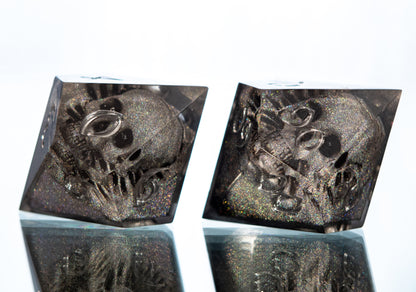 Disco in the Catacombs - 7 Piece Handmade Resin Dice