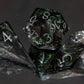 Emerald Ooze Shards - 7 Piece Handmade Resin Dice